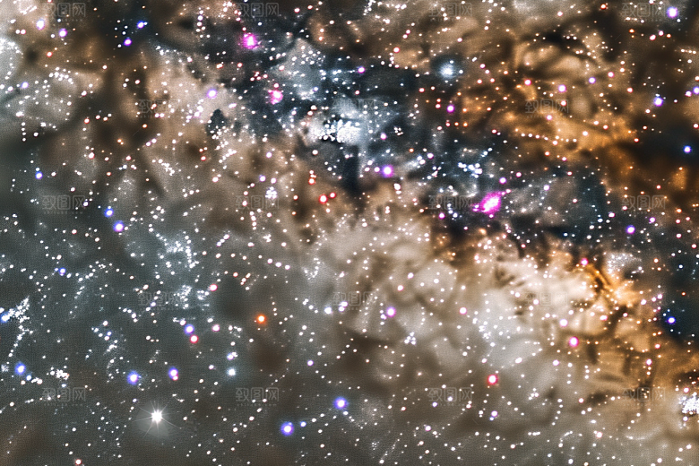 灿烂星空高清银河素材