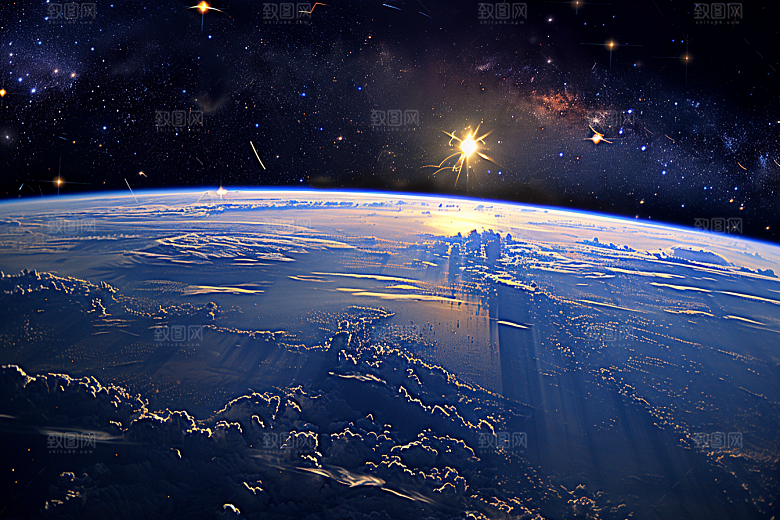 灿烂星空宇宙浪漫素材