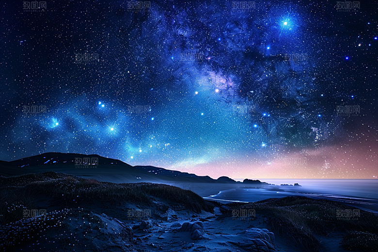 灿烂星空宇宙梦幻素材