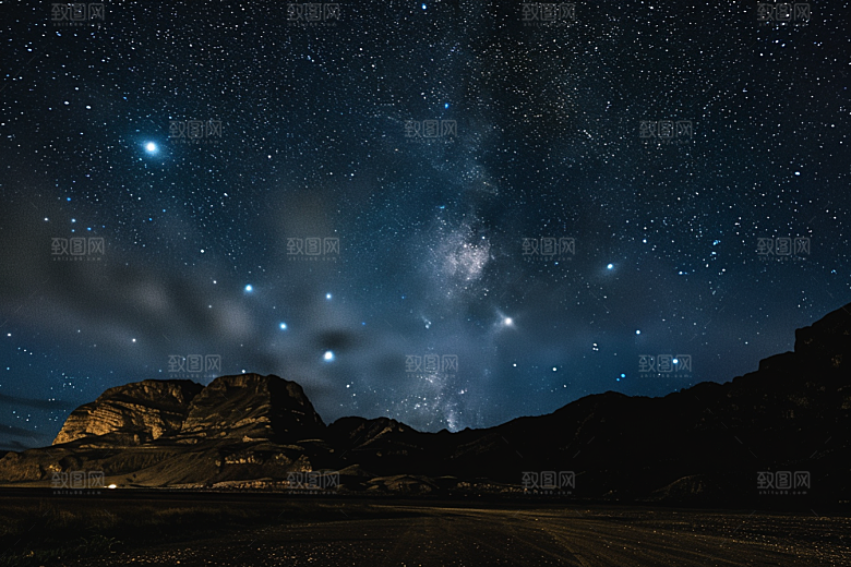 灿烂星空星辰太阳系素材