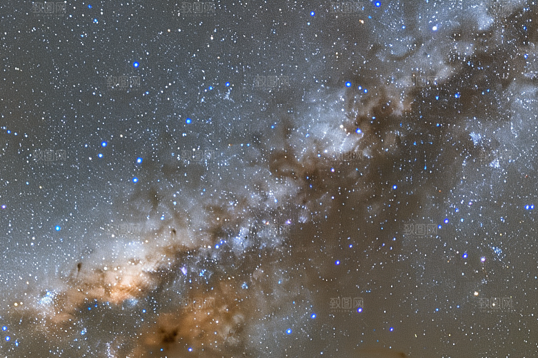 灿烂星空夜景宇宙素材