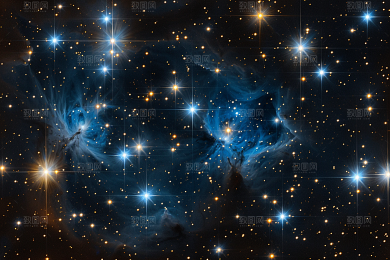 灿烂星空天空梦幻素材