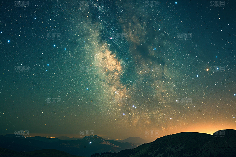 灿烂星空宇宙浪漫素材