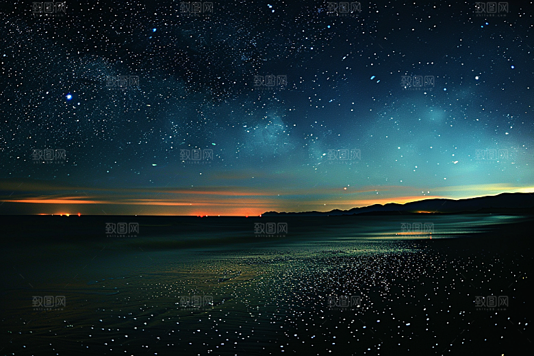 灿烂星空梦幻太阳系素材