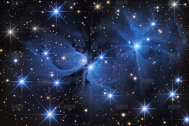 灿烂星空太阳系星辰素材