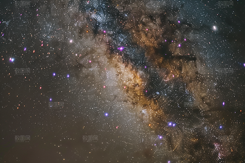 灿烂星空星辰太阳系素材
