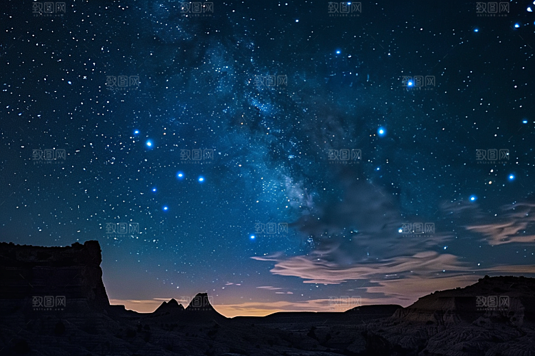 灿烂星空天空唯美素材