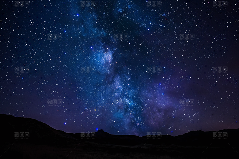 灿烂星空天空唯美素材