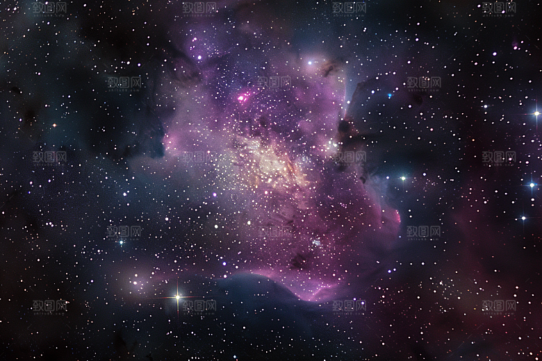 灿烂星空银河星辰素材