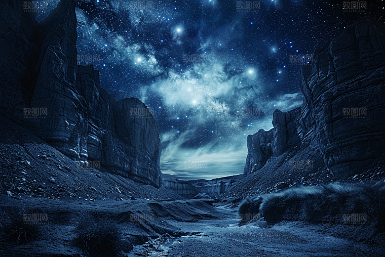 灿烂星空高清浪漫素材