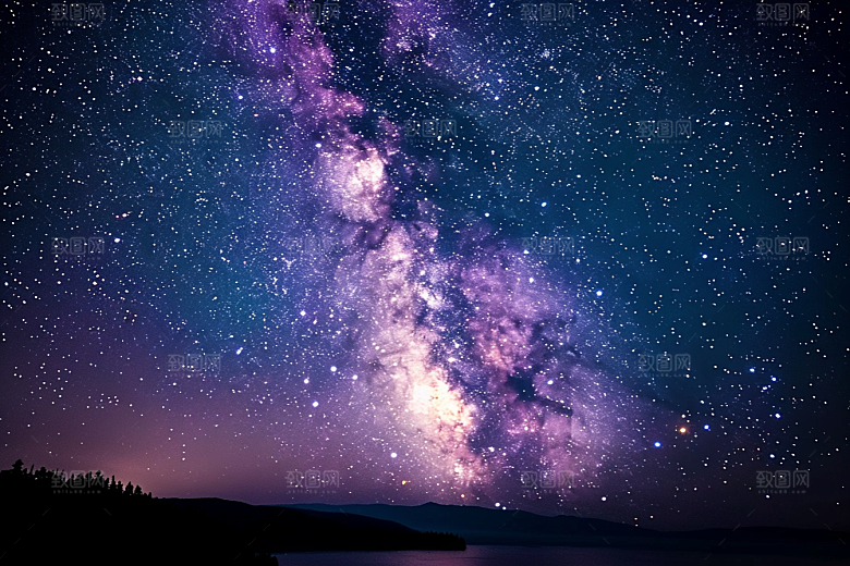 灿烂星空宇宙天空素材