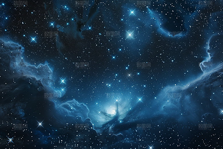 灿烂星空宇宙太阳系素材