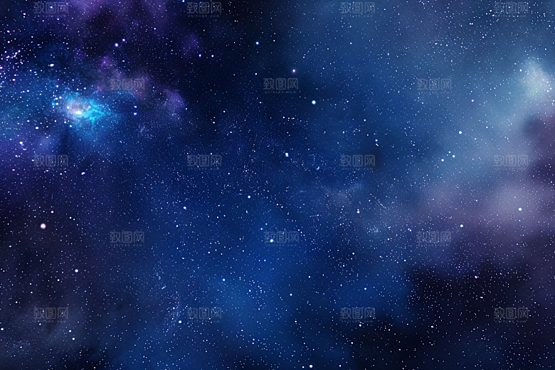 灿烂星空星辰太阳系素材