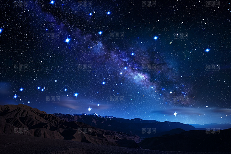 灿烂星空梦幻太阳系素材