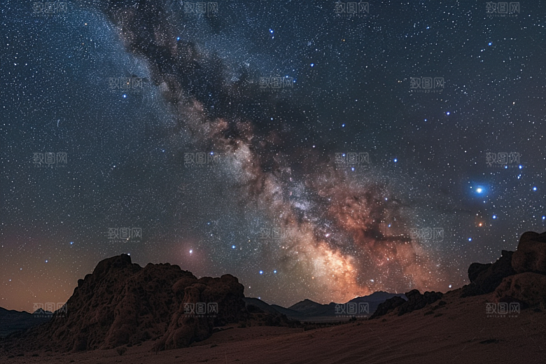 灿烂星空宇宙太阳系素材