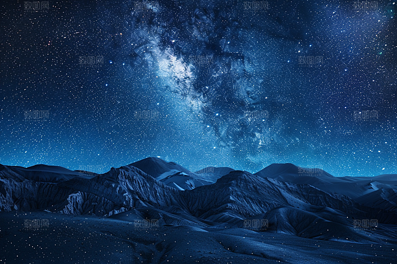 灿烂星空梦幻浪漫素材