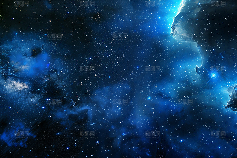 灿烂星空梦幻太阳系素材