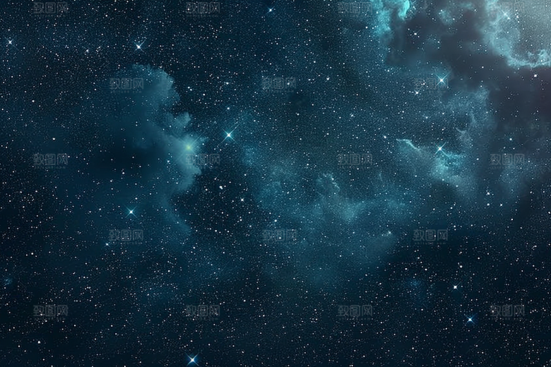 灿烂星空天空唯美素材