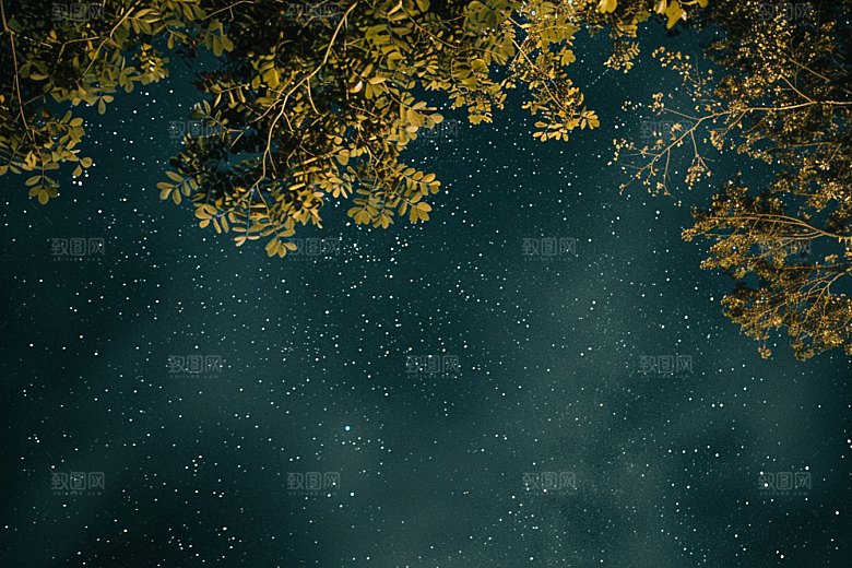 灿烂星空天空高清素材