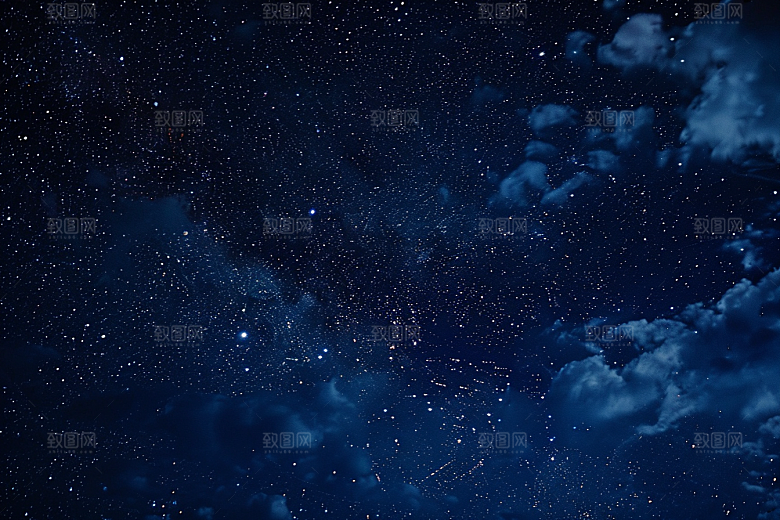 灿烂星空天空高清素材