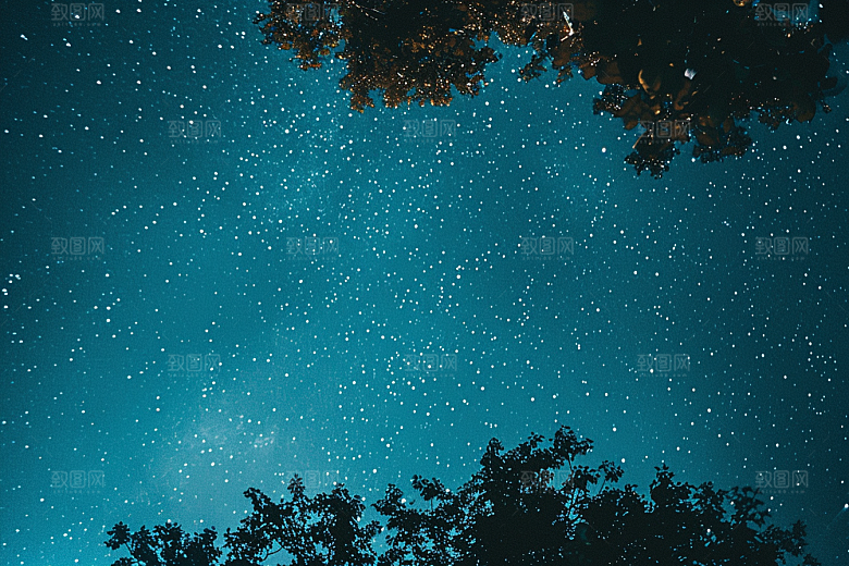 灿烂星空宇宙天空素材