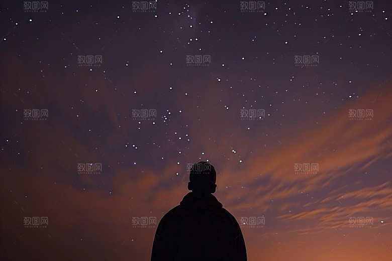 灿烂星空夜景天空素材