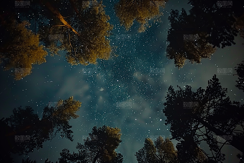 灿烂星空唯美天空素材
