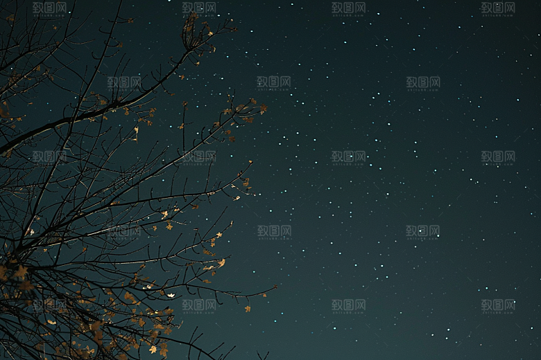 灿烂星空银河唯美素材