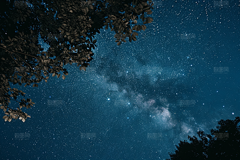 灿烂星空梦幻高清素材