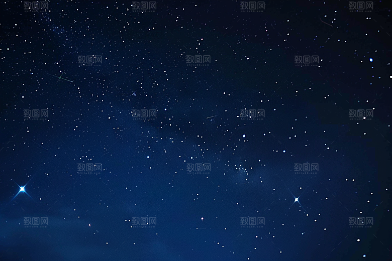 灿烂星空唯美夜晚素材