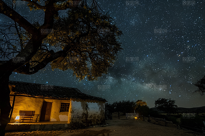 灿烂星空梦幻高清素材