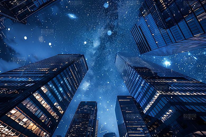 灿烂星空天空浪漫素材