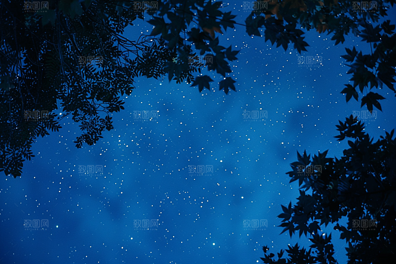 灿烂星空银河星辰素材