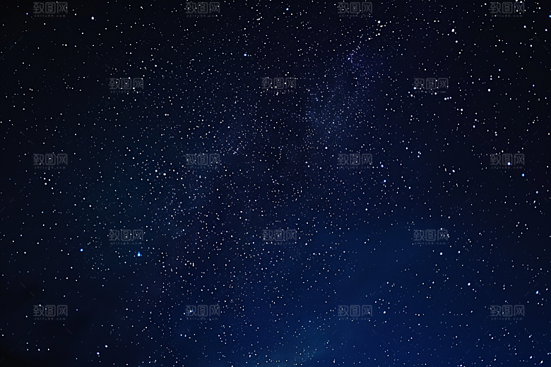 灿烂星空星辰夜景素材
