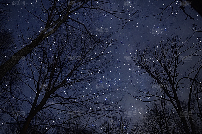 灿烂星空唯美星辰素材
