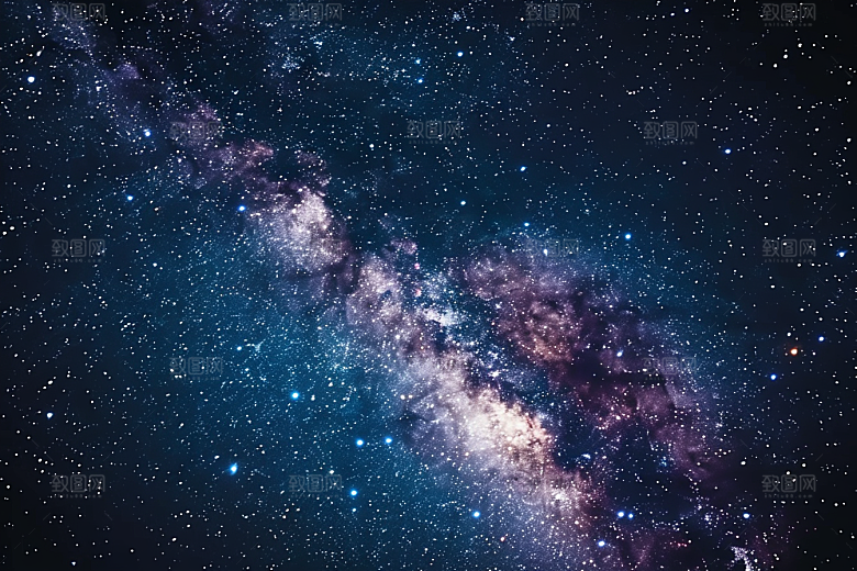 灿烂星空太阳系宇宙素材