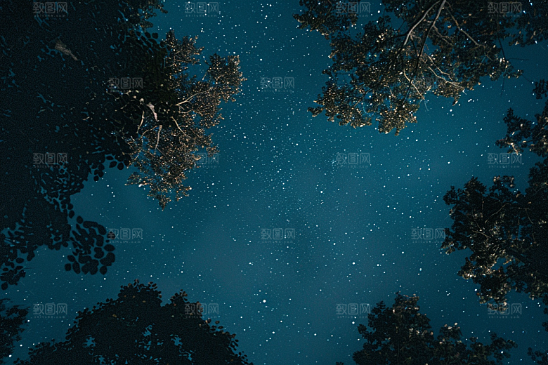 灿烂星空星辰天空素材