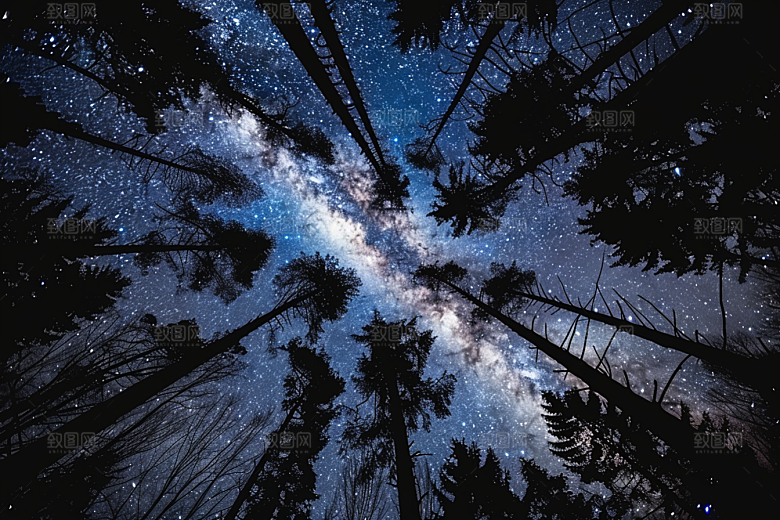 灿烂星空高清梦幻素材