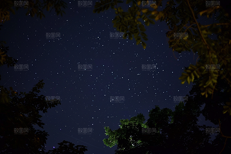 灿烂星空银河太阳系素材