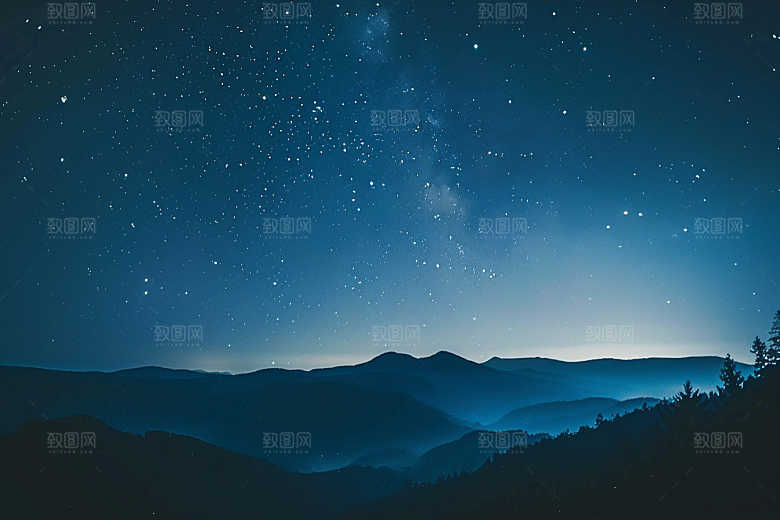 灿烂星空宇宙银河素材