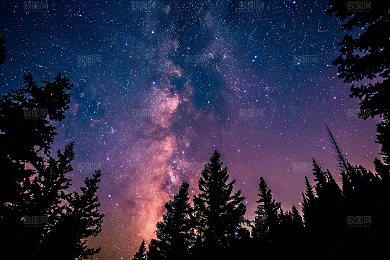 灿烂星空宇宙浪漫素材