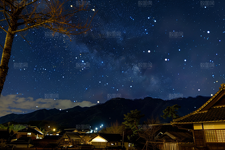 灿烂星空高清浪漫素材