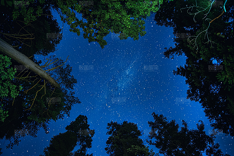 灿烂星空星辰银河素材