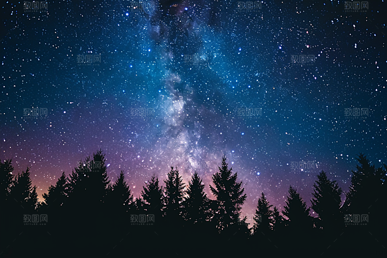 灿烂星空高清唯美素材