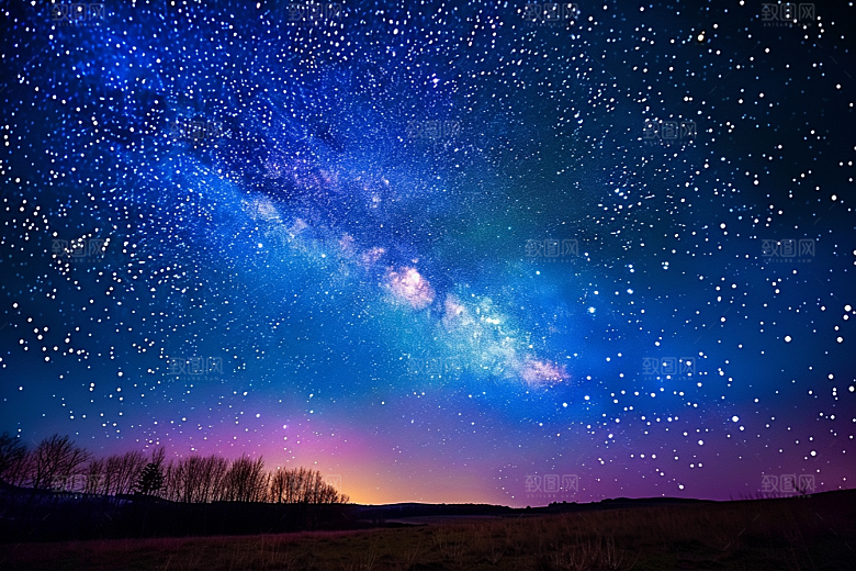灿烂星空浪漫梦幻素材
