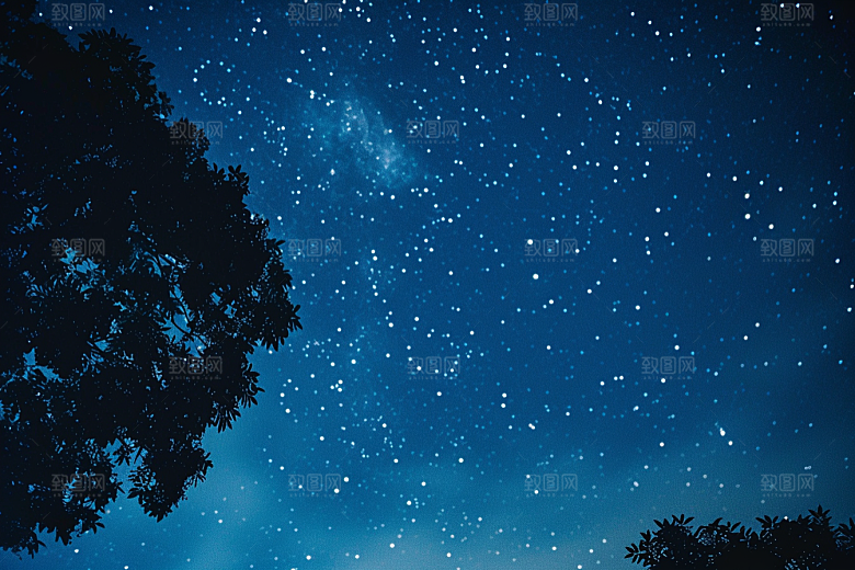 灿烂星空高清梦幻素材