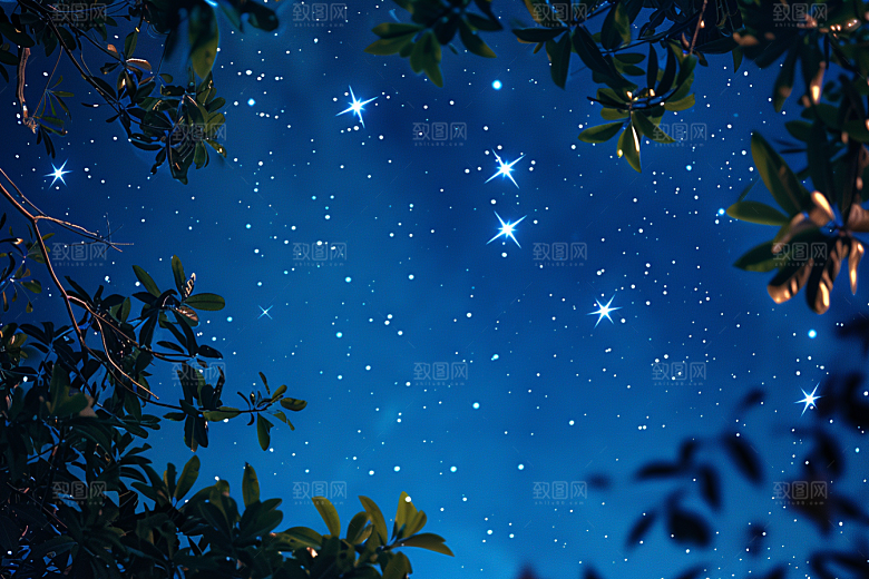 灿烂星空太阳系高清素材