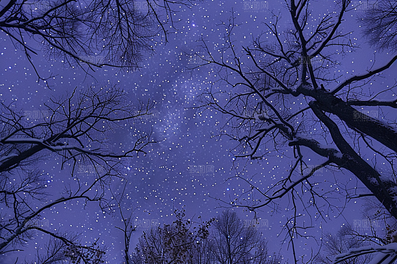 灿烂星空宇宙夜晚素材
