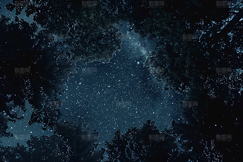 灿烂星空星辰梦幻素材