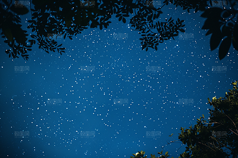 灿烂星空银河高清素材